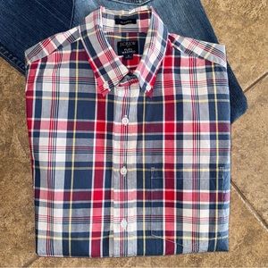 NWOT - J.Crew Plaid Classic Flex Button Up Shirt